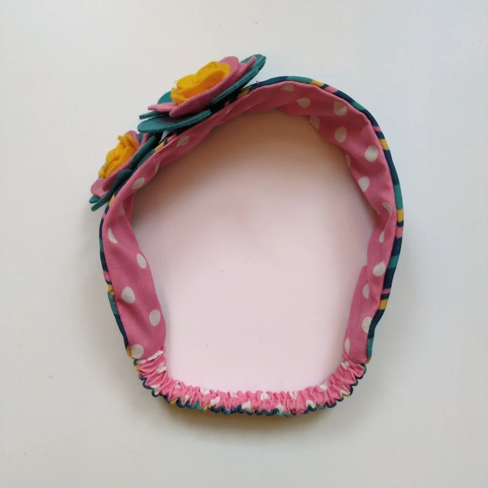 Matilda Jane Fancy Fairy Butterfly Costume Headband‎ - Floral Bow Stripe EUC